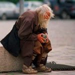 The Old Homeless Beggar’s Hope Keep Hope Alive